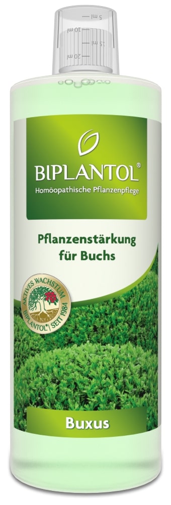 Pflanzenstärkung für Buchs von Biplantol