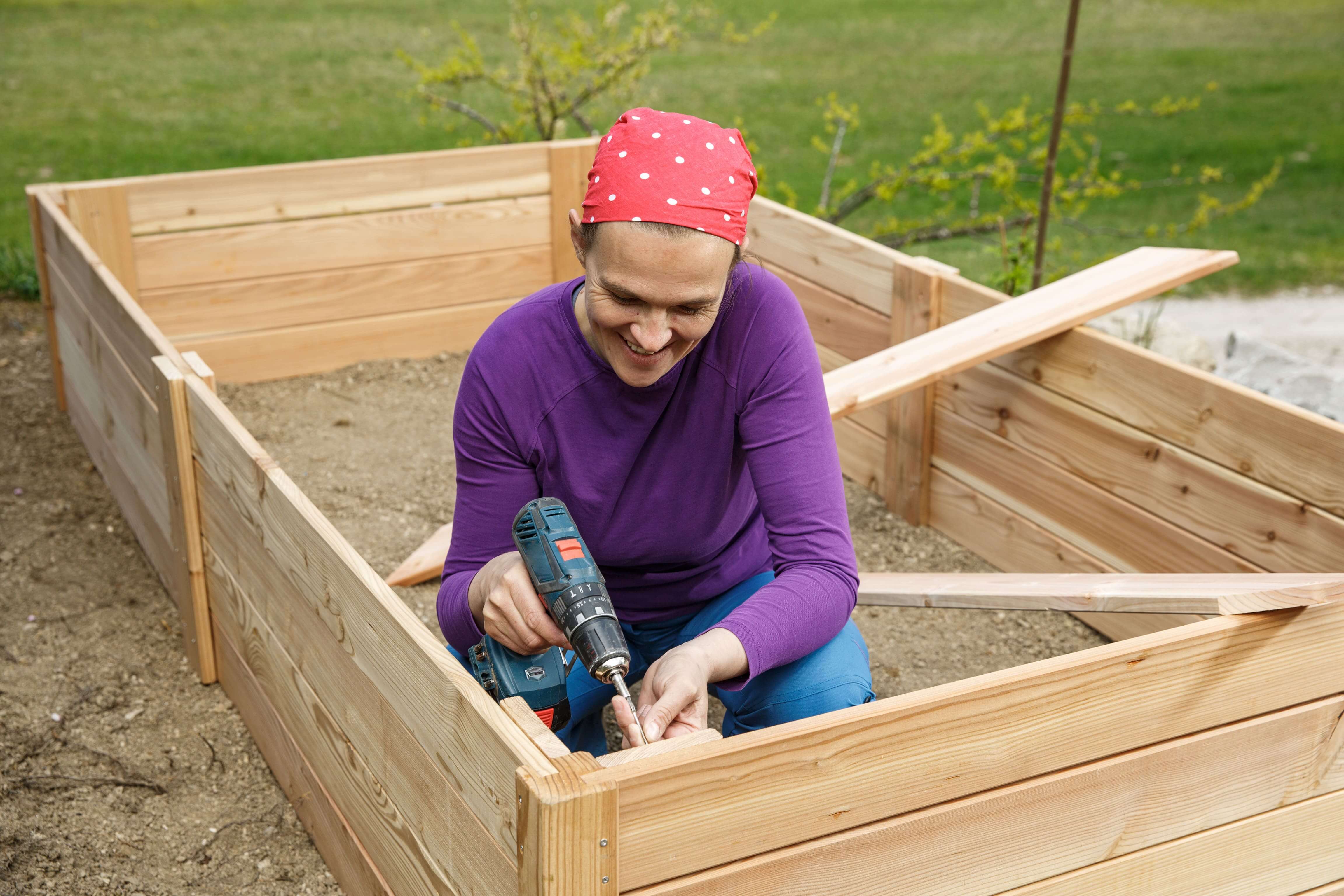 Hochbeet aus Holz bauen