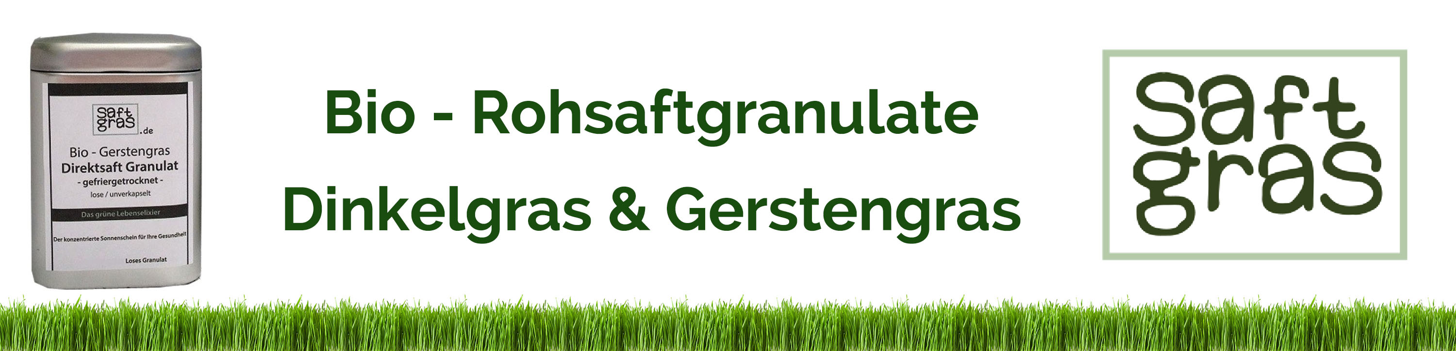 Saftgras Bio Rohsaft Granulate Gerstengras Dinkelgras