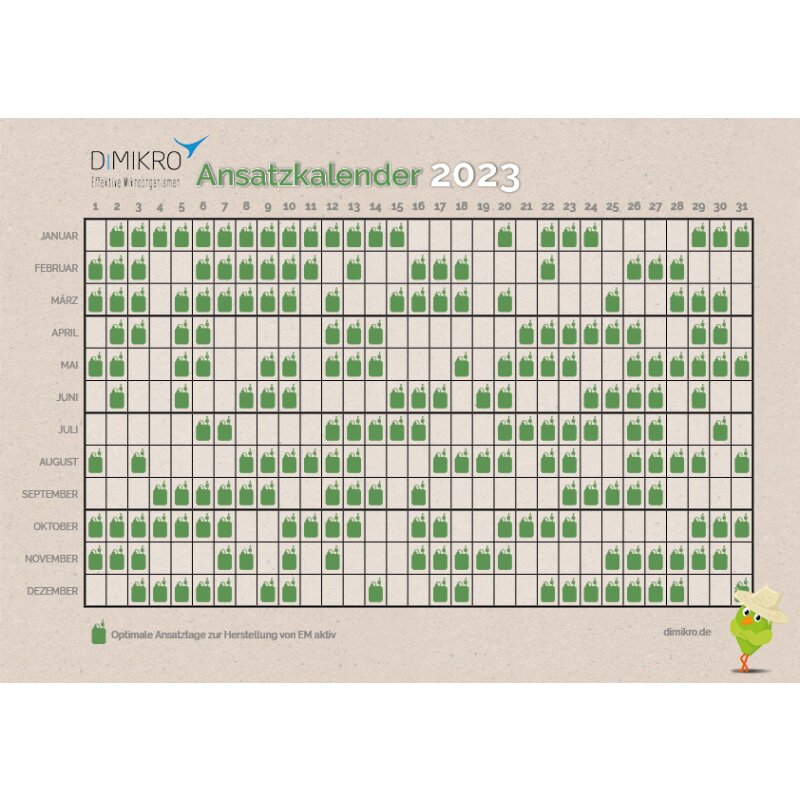 Ansatzkalender EM selber herstellen 2023