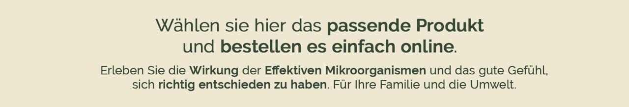 Passendes Produkt bestellen