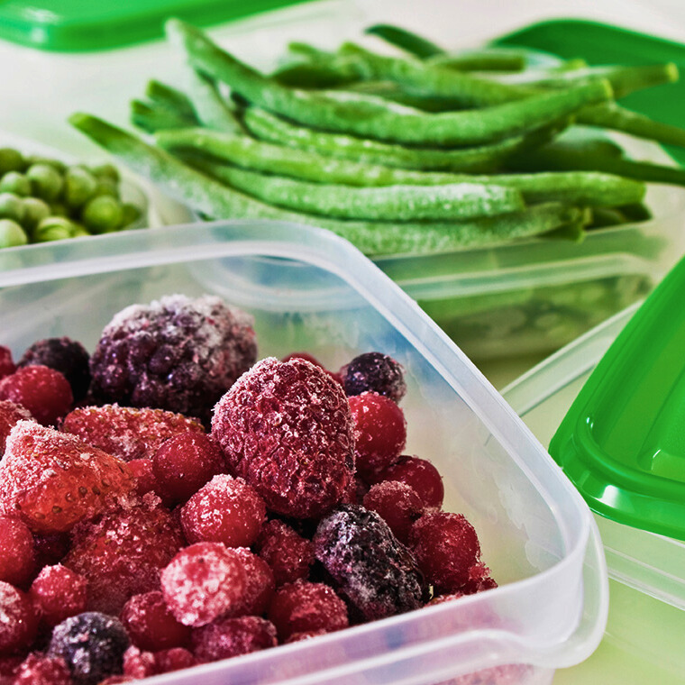 Obst und Gemüse einfrieren