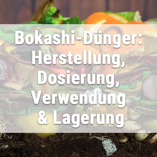 Bokashi-Dünger: Herstellung, Dosierung, Verwendung & Lagerung