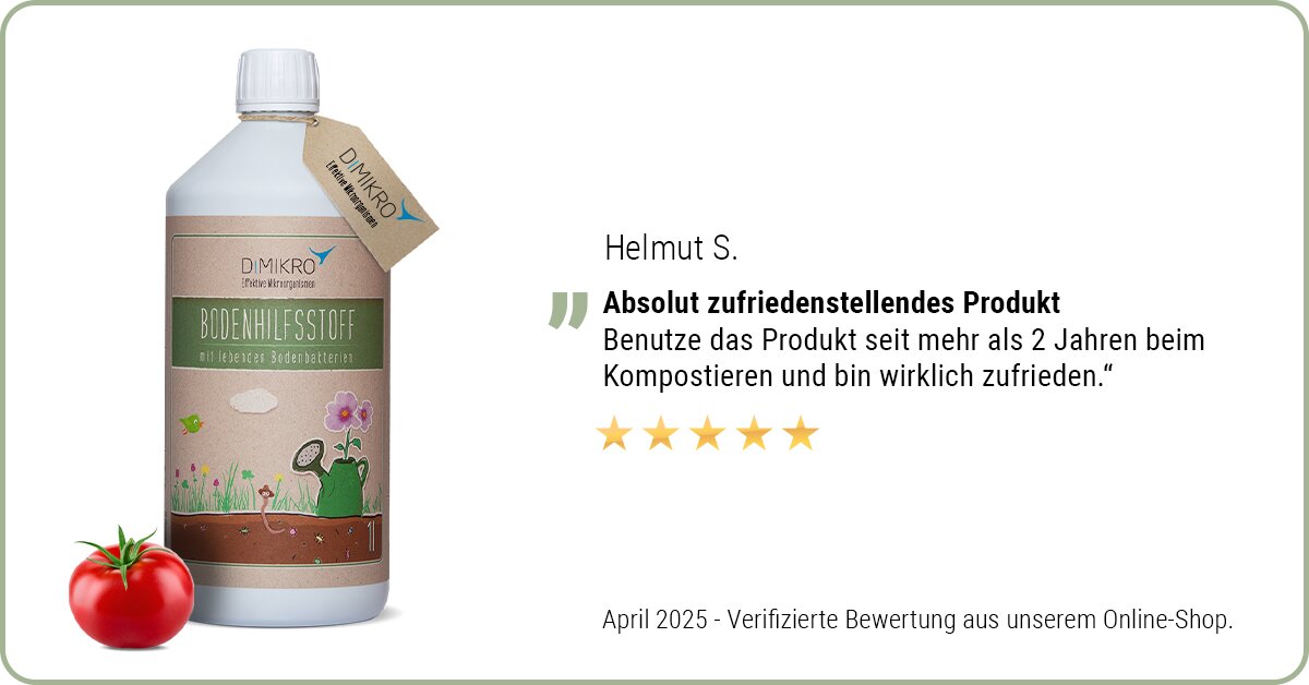 Kundenbewertung EM aktiv Bodenhilfsstoff