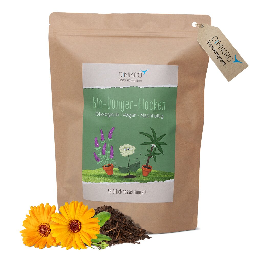 Bio-Dünger-Flocken für Zierpflanzen