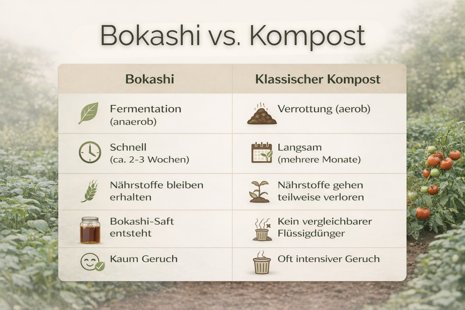 Bokashi vs. Kompost