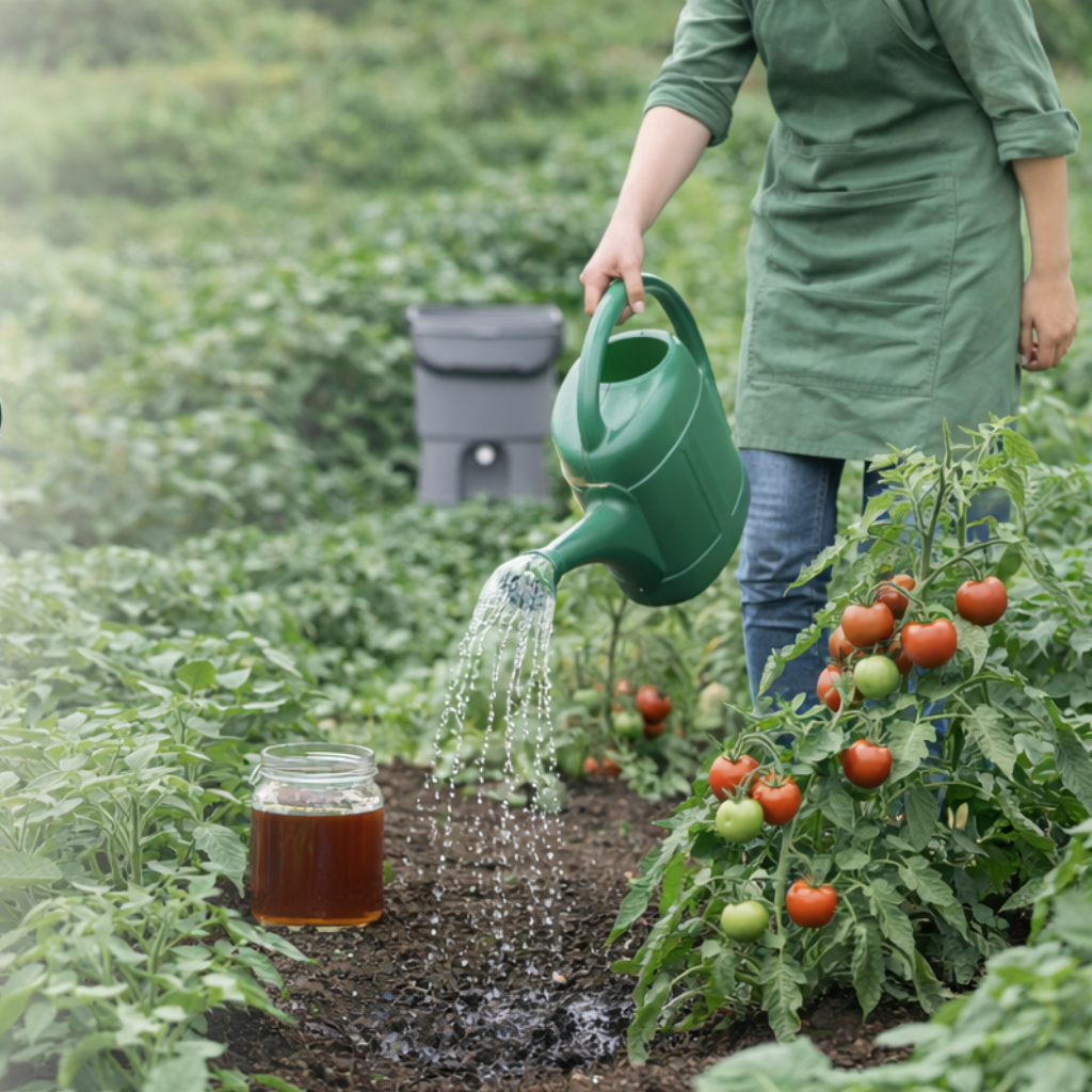 Bokashi-Saft richtig anwenden - Mehr Pflanzenkraft & gesunder Boden