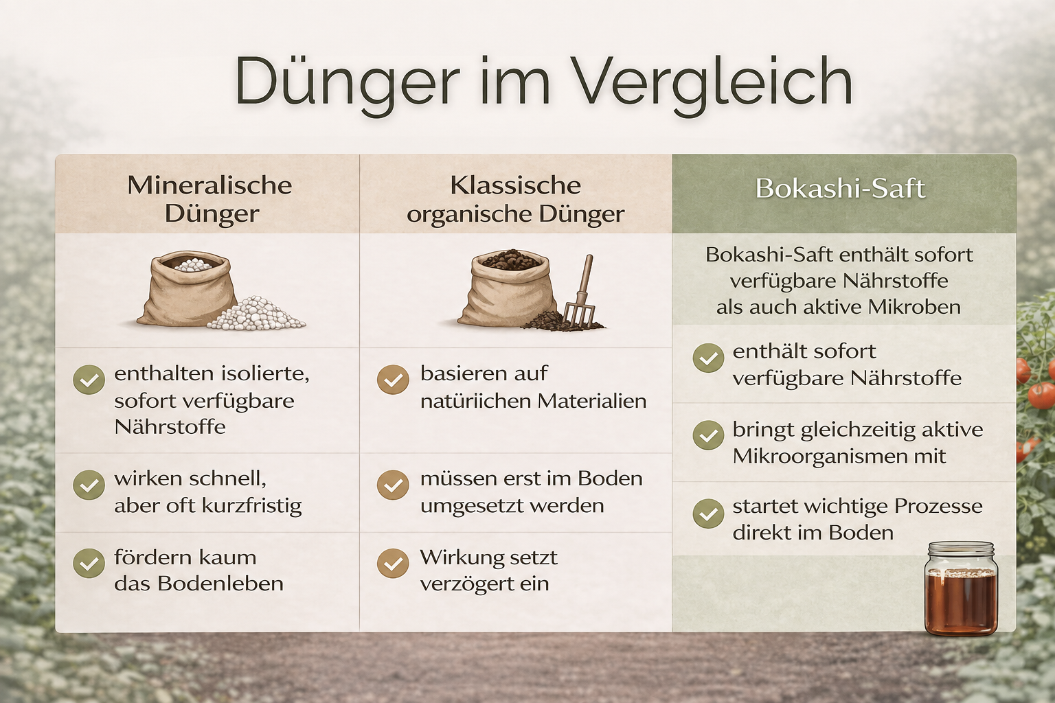 Dünger im Vergleich