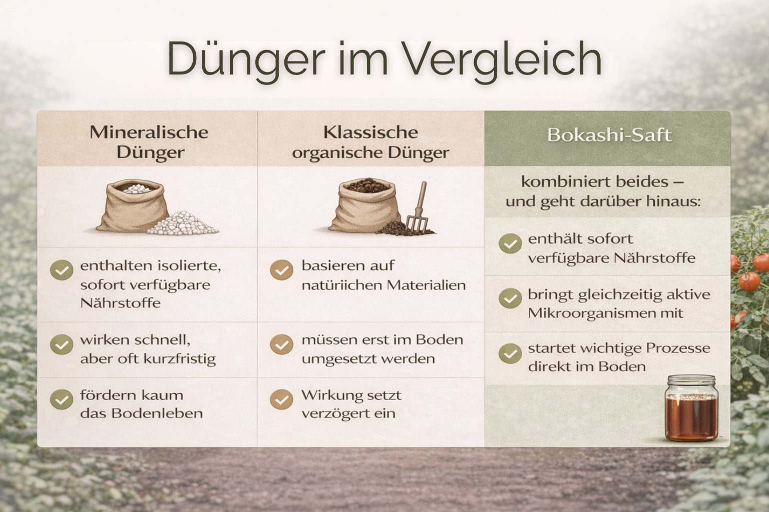 Dünger im Vergleich