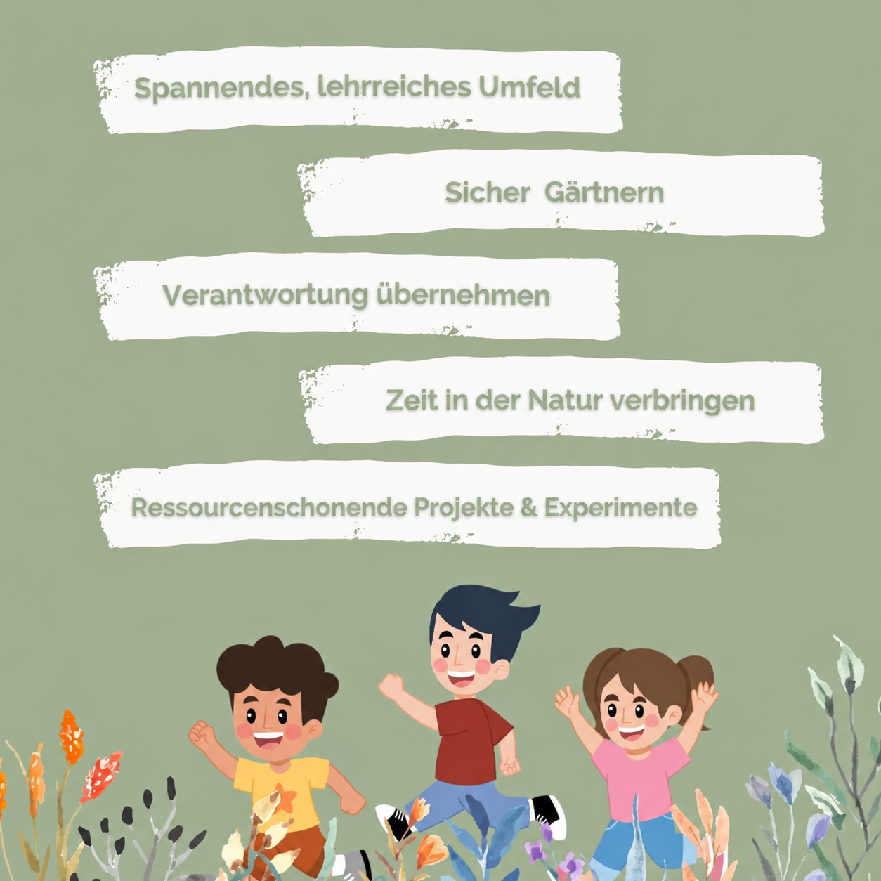 Kinder im EM-Garten
