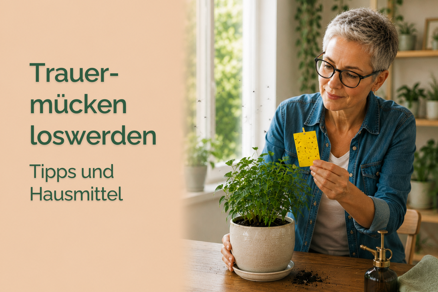 Trauermücken loswerden