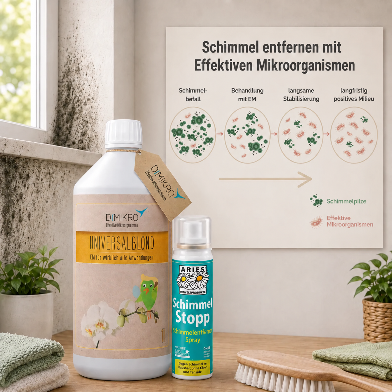 Schimmelentferner 2-Phasen (Schimmelstopp + universalBlond)