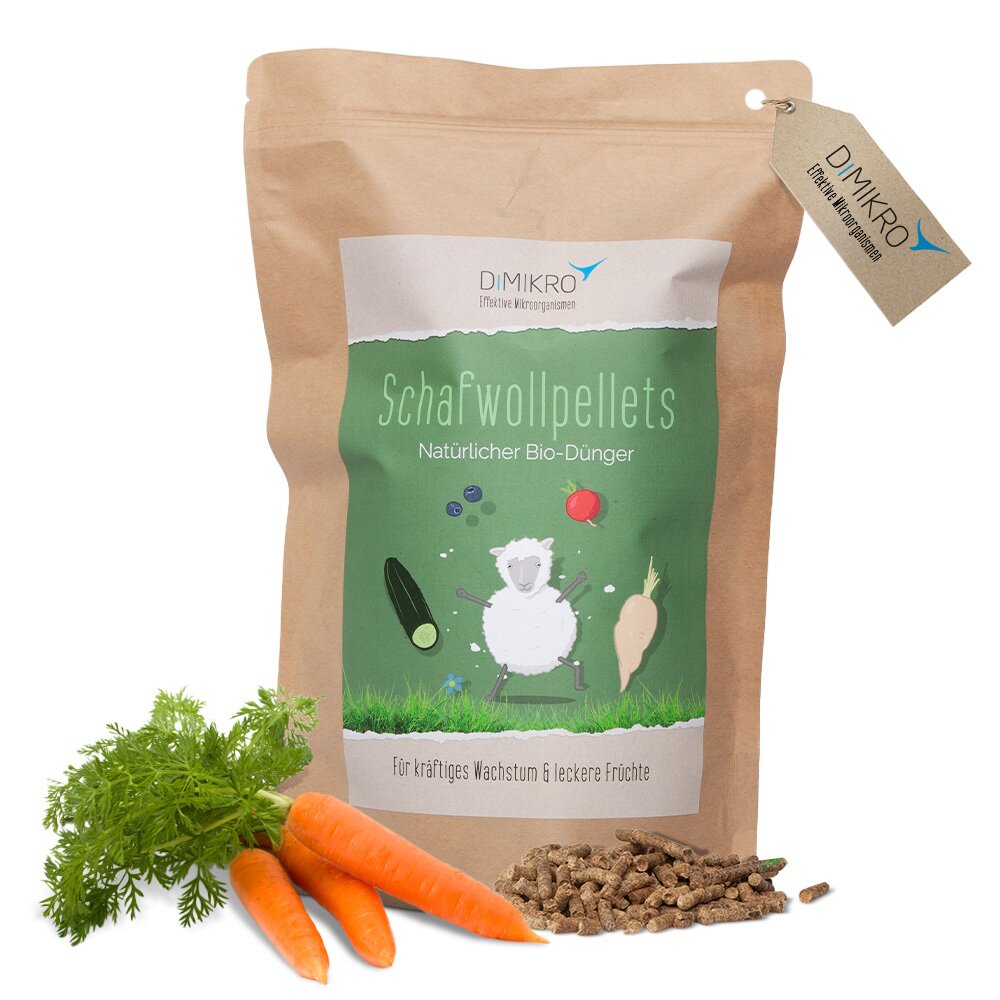 Bio Schafwollpellets für Gemüse