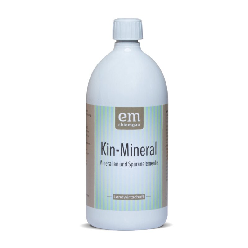 KIN-Mineral 1 Liter von EM Chiemgau - natürliche Mineralienmischung für aktiv-Herstellung und als Dünger Böden Pflanzen