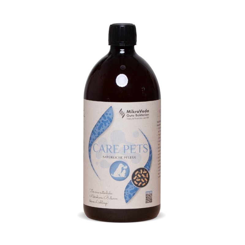 MikroVeda CARE 1 Liter Bio Qualität, Fell- und Hautpflege für Heimtiere, natürliche Reinigung Glanz