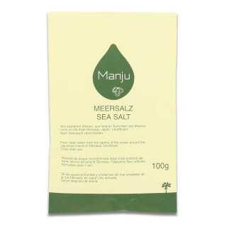 Manju Meersalz 100 g Nachfüllpackung (Bio-Qualität)