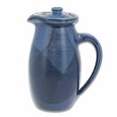 EM Keramik Krug mit Deckel dunkelblau 1,2 - 1,5 Liter