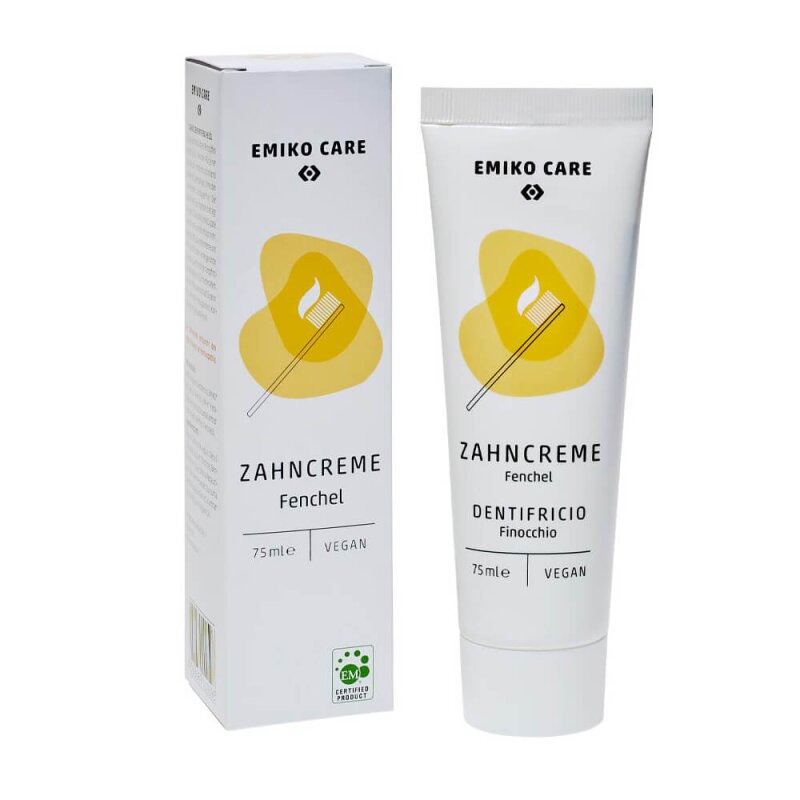 EMIKO Care ZahnCreme Fenchelöl 75ml | EM Kosmetik | Online-Fachhandel für effektive Mikroorganismen | Natürlich & gesund Leben