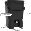 Bokashi Eimer Starterset Premium - schwarz