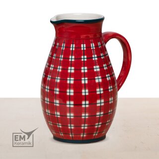 EM Keramik Krug ohne Deckel 1,3 - 1,5 Liter verschiedene Farben