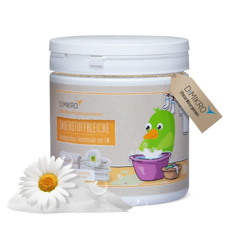 Sauerstoffbleiche mit EM-Keramik 500g Dose von DIMIKRO - umweltfreundlich und geruchsneutral