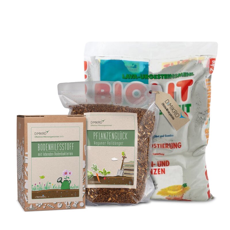 Boden Starter-Set | Komplettset für gesunde Gartenerde 3-teilig - Aktiviert das Bodenleben & fördert Humusaufbau | Online-Fachhandel für effektive