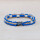 EM Keramik-Halsband - blau hellblau mittel bis 45 cm