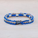 EM Keramik-Halsband - blau beige mittel bis 45 cm