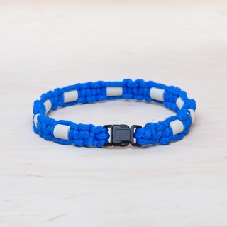 EM Keramik-Halsband - blau schwarz mittel bis 45 cm