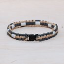 EM Keramik-Halsband - grau blau klein bis 35 cm