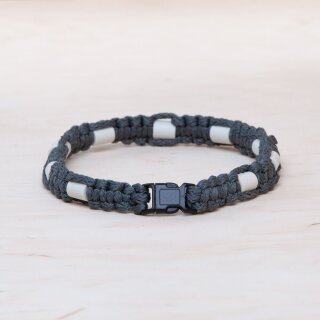 EM Keramik-Halsband - grau schwarz klein bis 35 cm