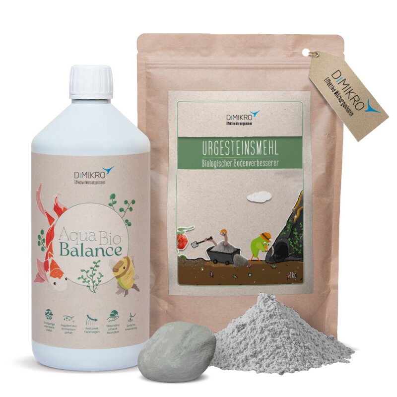 Teichdango-Selbstmachset von DIMIKRO GmbH - Natürliche Teich- und Fischpflege mit Zeolith, EM Keramikpulver AquaBioBalance