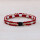 EM Keramik-Halsband - weinrot apfelsine groß bis 65 cm