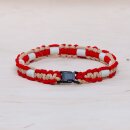 EM Keramik-Halsband - rot hellblau klein bis 35 cm