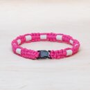 EM Keramik-Halsband - pink braun klein bis 35 cm