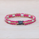EM Keramik-Halsband - pink rot mittel bis 45 cm