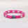 EM Keramik-Halsband - pink rot mittel bis 45 cm