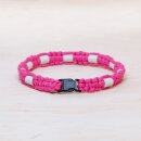 EM Keramik-Halsband - pink schwarz groß bis 65 cm