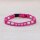 EM Keramik-Halsband mit Namen pink mittel bis 45 cm