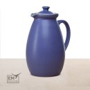 EM Keramik Krug mit Deckel 1,8-2 Liter blau lila