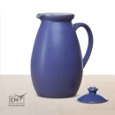 EM Keramik Krug mit Deckel 1,8-2 Liter blau lila