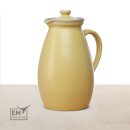 EM Keramik Krug mit Deckel 1,8-2 Liter  gelb matt