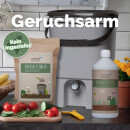 Bokashi Eimer - Starterset 1 Eimer - Japan schwarz + Bokashi Ferment + EM aktiv