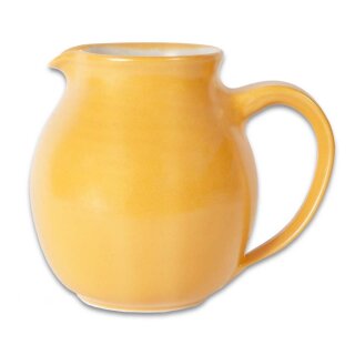 EM Keramik-Krug kuglig gelb ca. 1,0 - 1,2 l *B-Ware