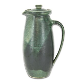 EM Keramik-Krug mit Deckel  olivgrün 1,2 - 1,5 Liter *2.Wahl B-Ware