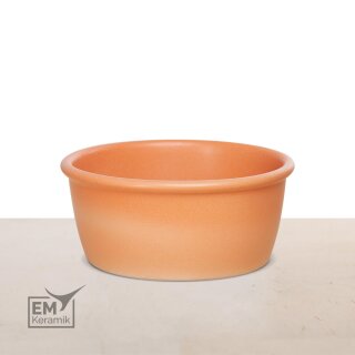 EM Keramik Hundenapf ca. 15 cm Durchmesser orange matt *B-Ware