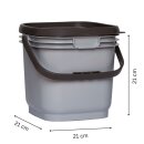 Eimer für Küchenabfälle - japanisches Design - 5 Liter * B-Ware