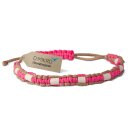 EM Keramik-Halsband Modell "Amy" - verstellbar - beige-pink 55-65 cm