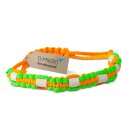 EM Keramik-Halsband Modell "Nellie" - verstellbar - grün-apfelsine 45-55 cm