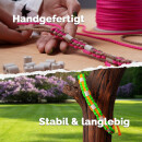 EM Keramik-Halsband Modell "Nelly" - verstellbar - grün-apfelsine 45-55 cm